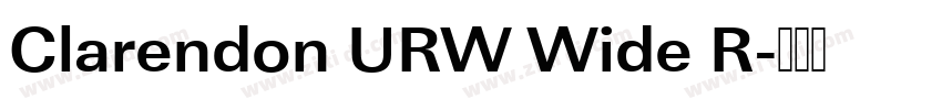 Clarendon URW Wide R字体转换